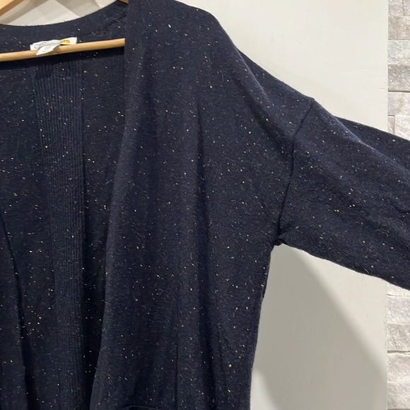C & C California Merino Wool Alpaca Blend Open Cardigan in Navy Blue XL - Picture 5 of 9